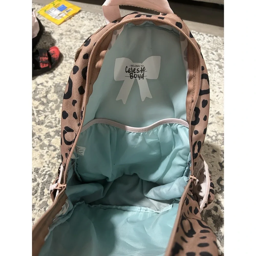 Cat And Jack Cheetah Bow Backpack